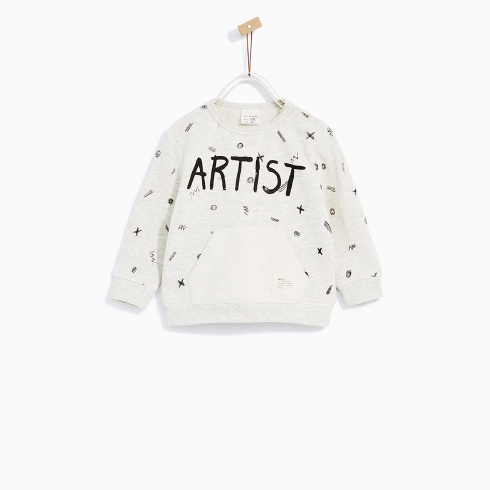SOLD! Zara Baby Artist Sweatshirt